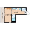 フルール久我山 1Kの間取り
