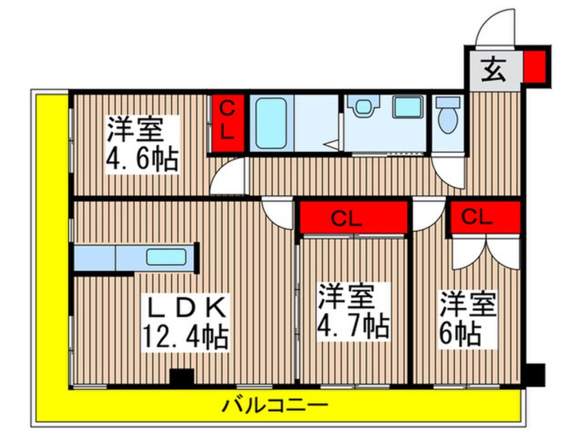 間取図 ビューラＮ