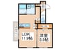 アンシャンテ 1LDKの間取り