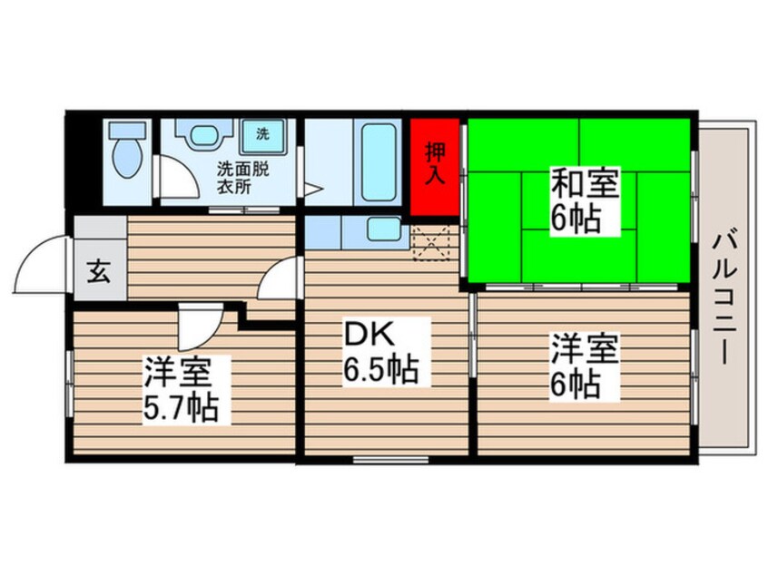 間取図 ハイツルミエール