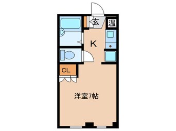 間取図 フラット５出来野