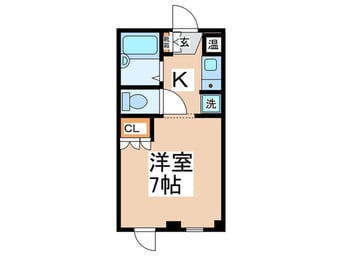 間取図 フラット５出来野