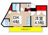 サンマリノペトル 1DKの間取り