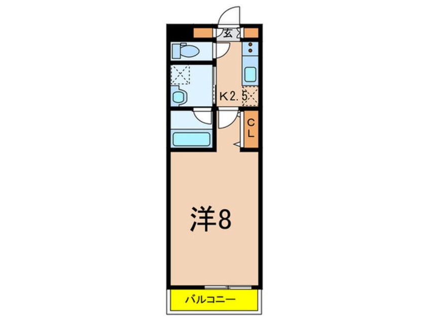 間取図 クレイシア祐天寺