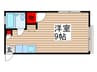 ｸﾞﾚ-ｽ 1Rの間取り