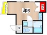 グリーンハイム箕輪 1Rの間取り