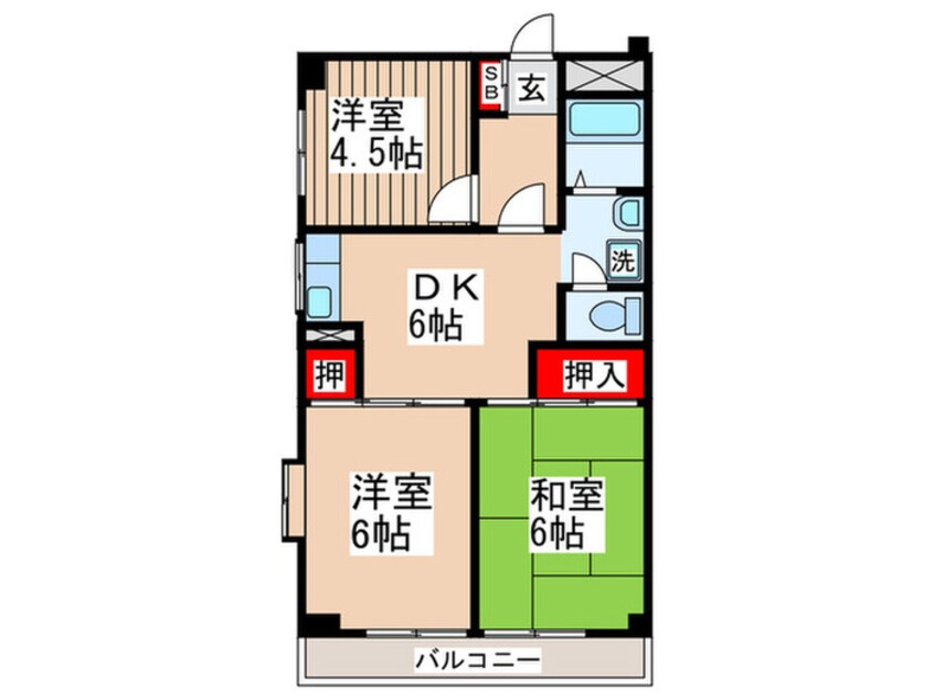 間取図 ラリ－マンション