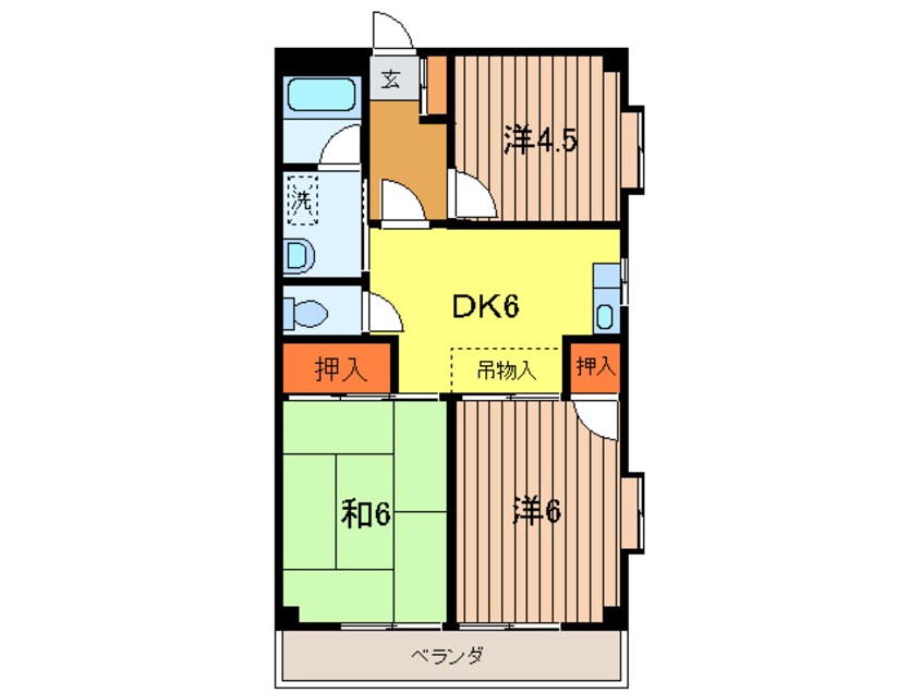 間取図 ラリ－マンション