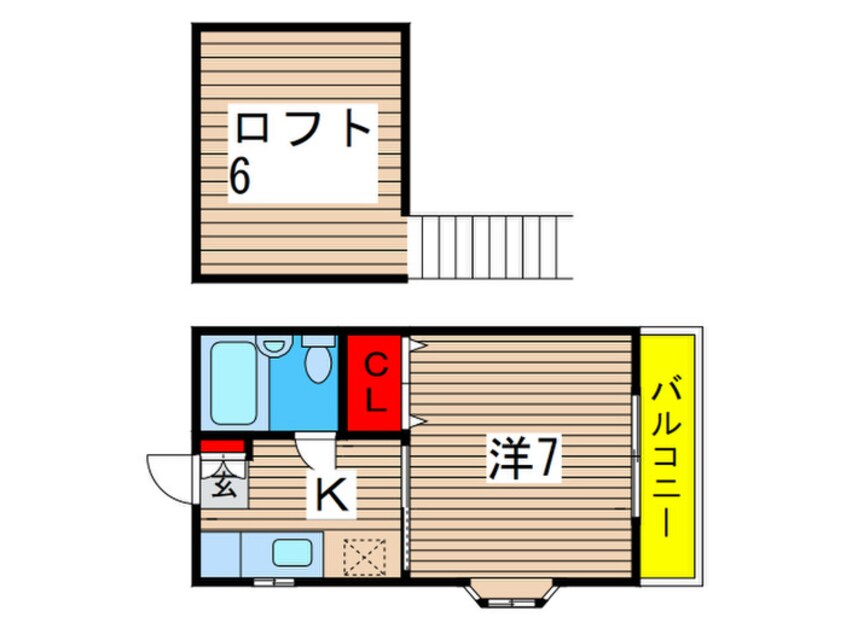 間取図 ベアフル－ト黒砂台Ｂ