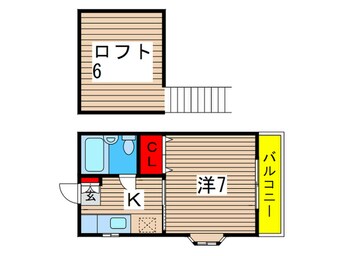 間取図 ベアフル－ト黒砂台Ｂ