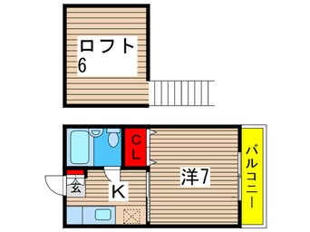 間取図 ベアフル－ト黒砂台Ｂ