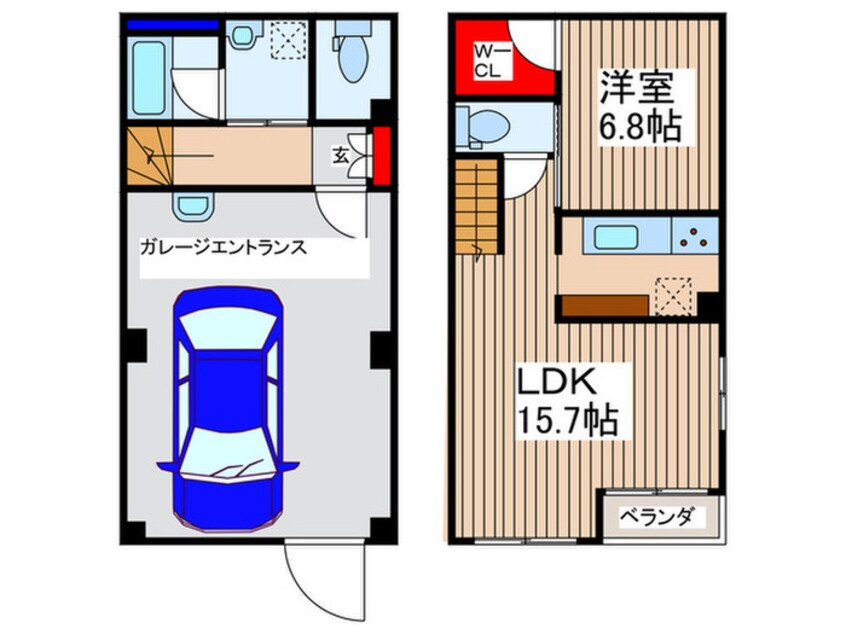 間取図 ＷＪ・Ｗ－２４