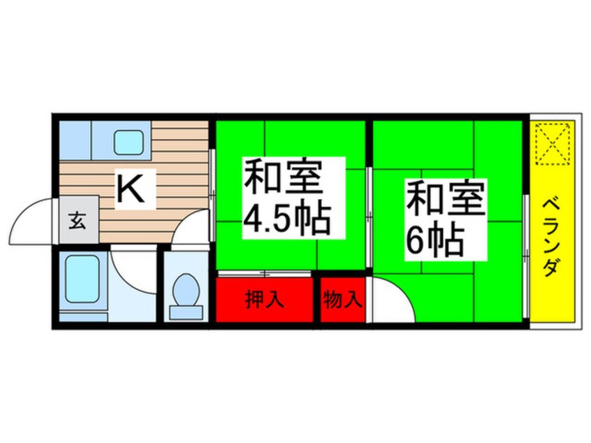 間取図 第1ハイツ石井