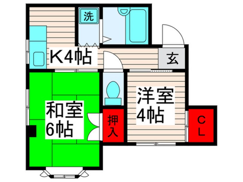 間取図 蛭川コーポ