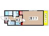 ミリアビタNO21 1Kの間取り