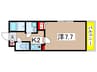 ミリアビタNO21 1Kの間取り