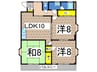 パルリバーサイドⅡ 3LDKの間取り