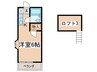 ハビテ－ションシルク 1Kの間取り