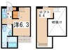 RESIDENCE ODASAGA 1Rの間取り