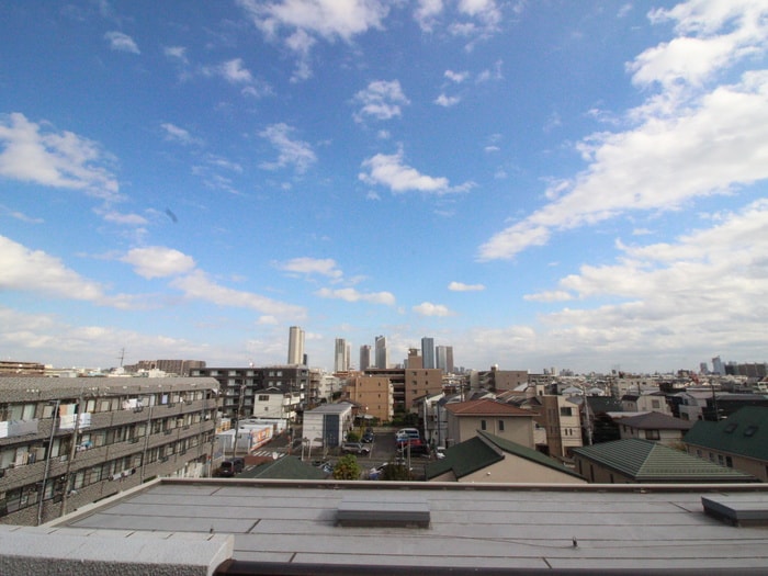 室内からの展望 コスモリード武蔵中原