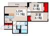 仮)足立区興野2丁目28PJ 2LDKの間取り