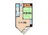中銀高輪マンシオン(1102) 1DKの間取り