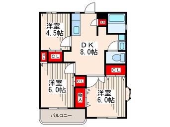 間取図 ドミール福本