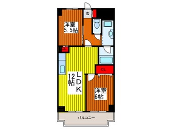 間取図 チェスタ－ハウス川口