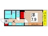 ソピア北綾瀬 1Kの間取り