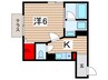 イーグルⅠ 1Kの間取り