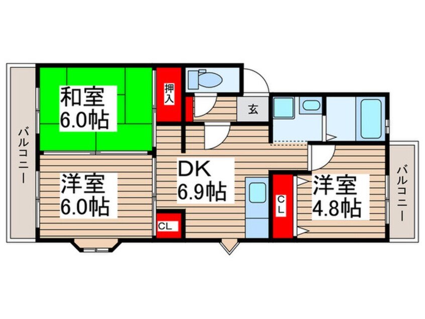 間取図 エスポワールメゾン