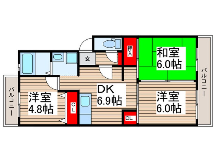 間取図 エスポワールメゾン