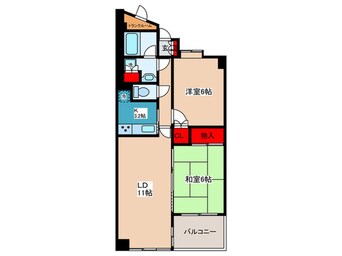 間取図 ディオレ西新宿（504）