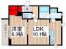 シュシュ 1LDKの間取り