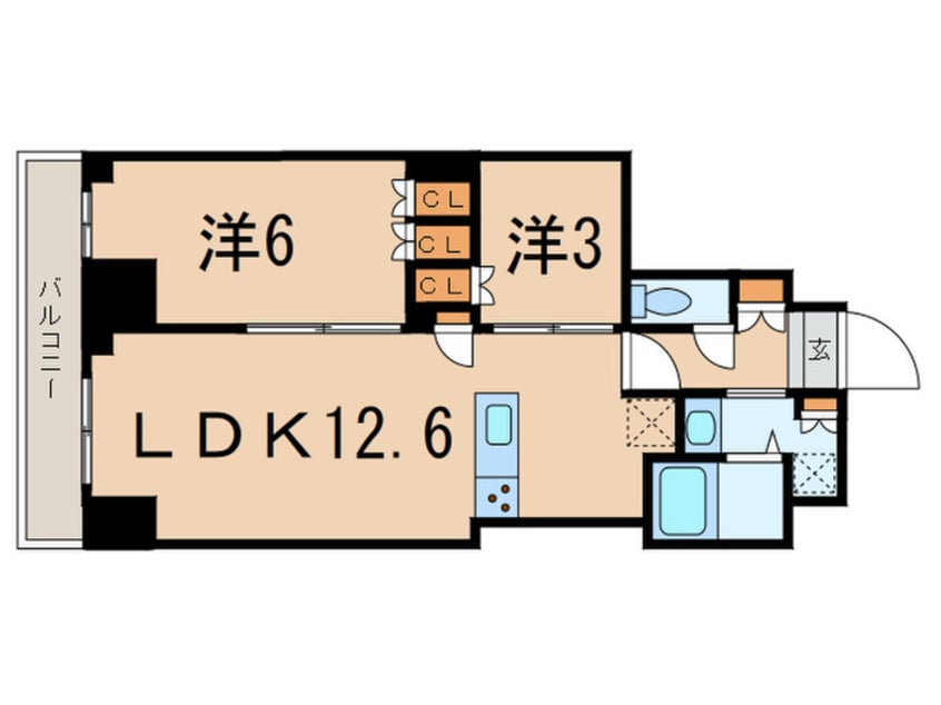 間取図 ｸﾚｽﾄｺｰﾄ目白新坂ﾚｼﾞﾃﾞﾝｽ