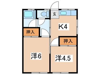 間取図 いずみ荘Ｂ棟