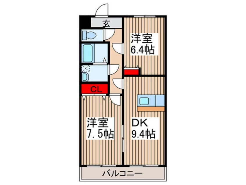 間取図 ラホォーレロジュマン