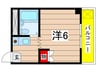 コ－ポクロサワ 1Rの間取り