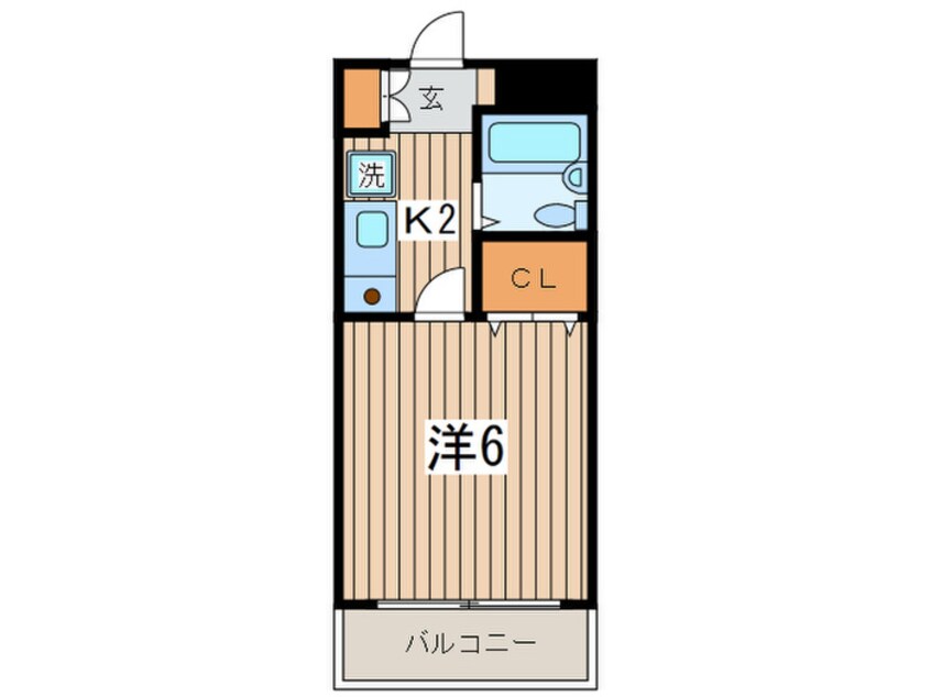 間取図 ドミ－ル登戸