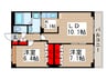 グレイスヴィラ 2LDKの間取り