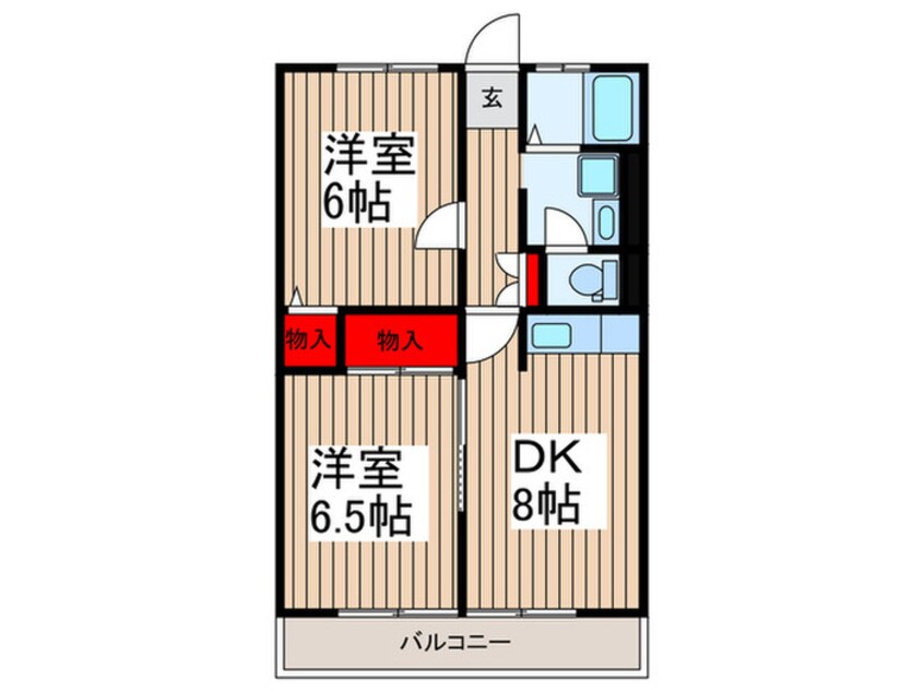 間取図 リベ－ル田島Ⅱ