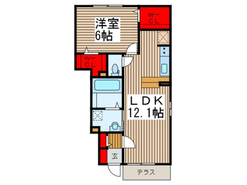 間取図 セントポ－リア上木崎