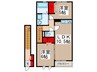 セントポ－リア上木崎 2LDKの間取り