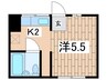 第二天栄ビル 1Kの間取り