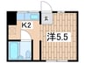 第二天栄ビル 1Kの間取り