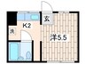 第二天栄ビル 1Kの間取り