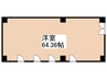 第02高久ビル 1Rの間取り