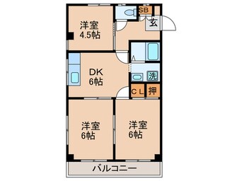 間取図 タケダハイツ