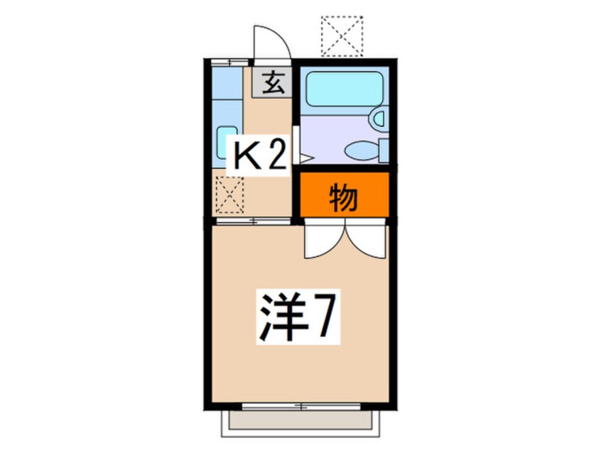 間取図 ハイツ　ｼﾞｭﾝ1