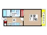 AQUE3 1Kの間取り